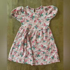 Mini Boden pink floral Dress size 4-5y
